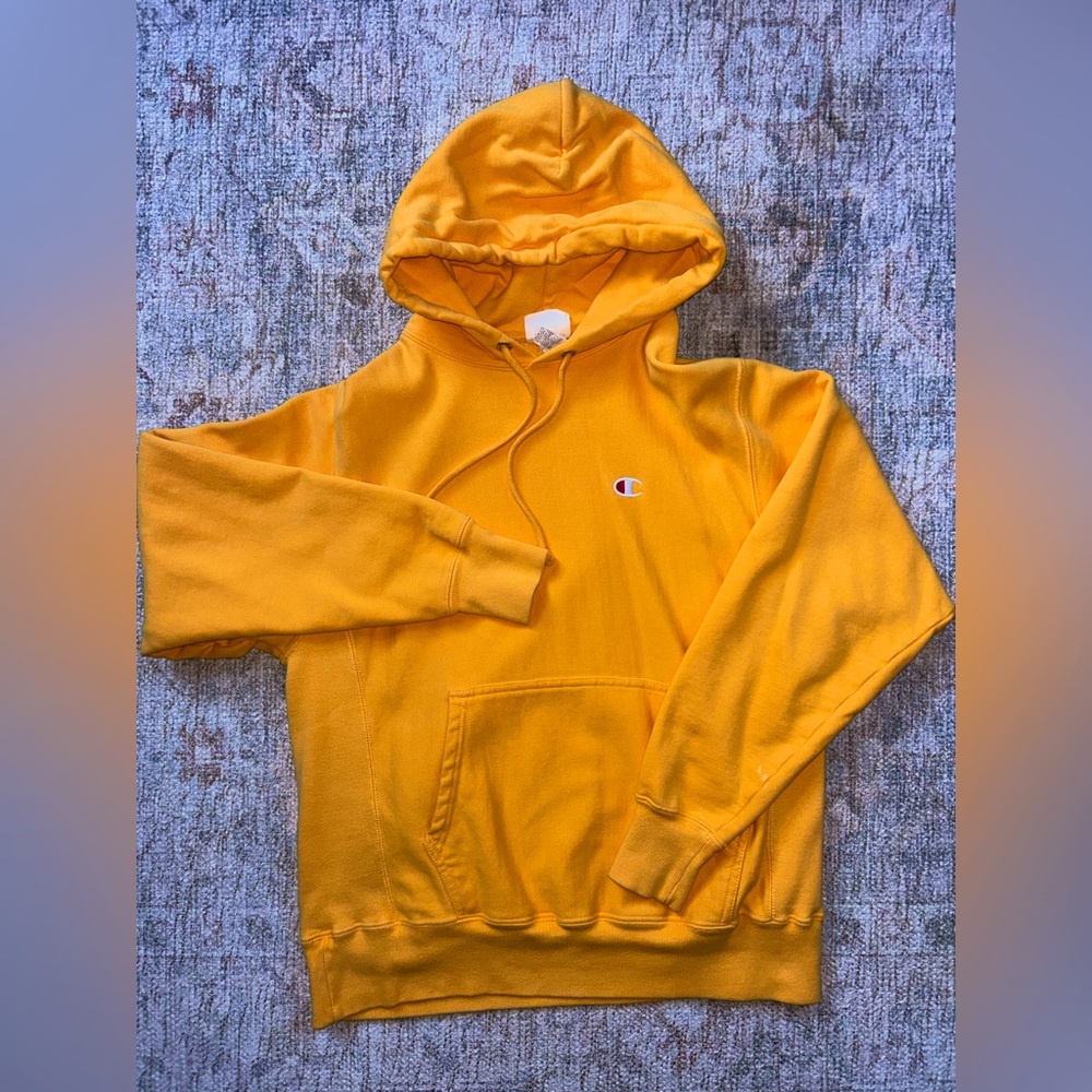 Yellow Champion Hoodie Unisex